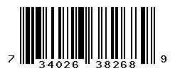 UPC barcode number 734026382689