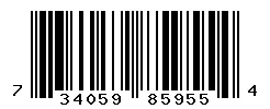 UPC barcode 734059859554