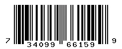 UPC barcode 734099661599