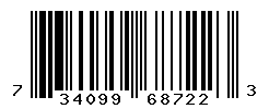 UPC barcode number 734099687223