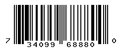 UPC barcode number 734099688800