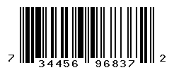 UPC barcode number 7344562968372