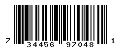 UPC barcode number 7344562970481