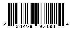 UPC barcode number 7344562971914
