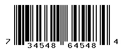 UPC barcode 734548645484