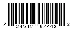 UPC barcode 734548674422