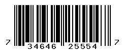 UPC barcode number 734646255547