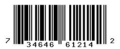 UPC barcode number 734646612142