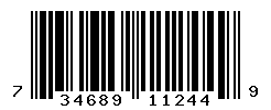 UPC barcode number 734689112449
