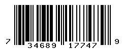 UPC barcode number 734689177479