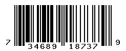 UPC barcode number 734689187379