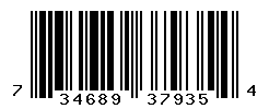 UPC barcode number 734689379354