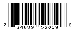 UPC barcode number 734689520596