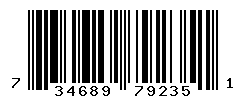 UPC barcode number 734689792351