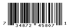 upc 734872458071 barcode image