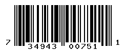 upc 734943007511 barcode image