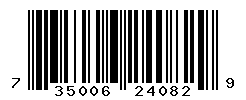 UPC barcode number 7350068240829