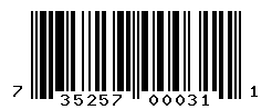 UPC barcode number 735257000311