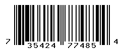 UPC barcode number 735424774854