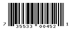UPC barcode number 735533004521