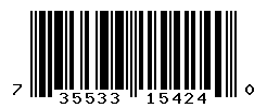 UPC barcode number 735533154240