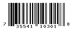 UPC barcode number 735541103018