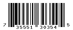UPC barcode number 735551303545