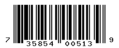 UPC barcode number 735854005139