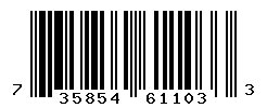 UPC barcode number 735854611033