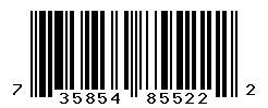 UPC barcode number 735854855222