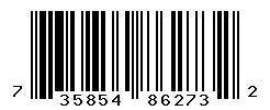 UPC barcode number 735854862732