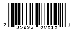 UPC barcode number 735995080101