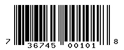 UPC barcode 736745001018