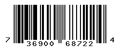 UPC barcode number 736900687224