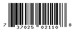 UPC barcode number 737025021108 lookup