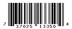 UPC barcode number 737025133504
