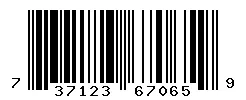 UPC barcode 737123670659