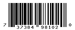 UPC barcode number 737384981020