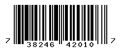 UPC barcode number 738246420107