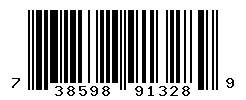 UPC barcode number 738598913289