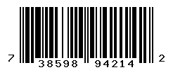 upc 738598942142 barcode image