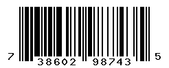 UPC 738602987435 barcode image