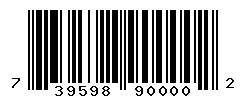 UPC barcode number 739598900002