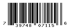 UPC barcode number 739748071156