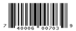 UPC barcode number 740006007039