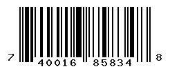 UPC barcode number 740016858348