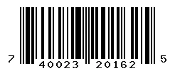 UPC barcode 740023201625