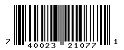 UPC 740023210771 barcode image