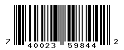 UPC barcode number 740023598442