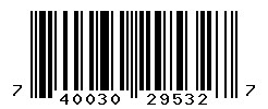 UPC barcode number 740030295327